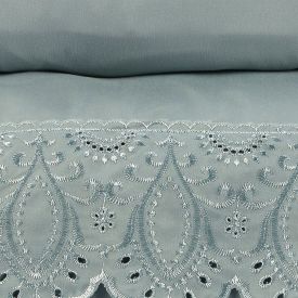 Jogo de Cama King Imperial com Renda 4 pçs Havan Casa - Verde