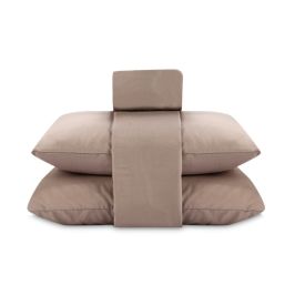 Jogo De Cama King Micropercal Liso Havan Casa 4 Peças - Bege