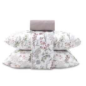 Jogo De Cama Queen 100% Algodão Royale 4 Peças - Libelula Rosa