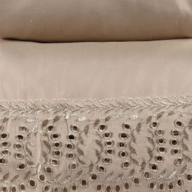 Jogo de Cama Queen com Renda Havan Casa 4 pçs - Bege