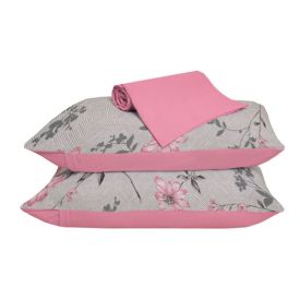 Jogo De Cama Queen Malha 100% Algodão Solecasa 3 Pçs - Anne Rose