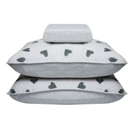 Jogo De Cama Queen Urban Confort Havan Casa 3 Pçs - Corações