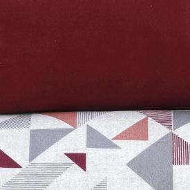 Jogo De Cama Queen Microfibra 150 Fios Havan Casa 4 Peças - Fernando Geo Vinho