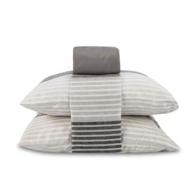 Jogo de Cama Queen Napoli Havan Casa 4 p&ccedil;s  - Fabr&iacute;cio Listra Cinza