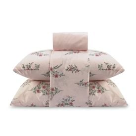 Jogo de Cama Queen Napoli Havan Casa 4 p&ccedil;s  - Romantic Flowers Rosa
