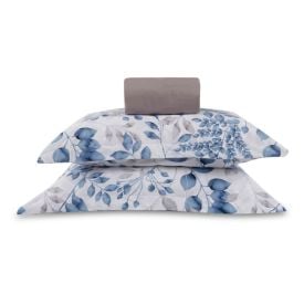Jogo de Cama Queen Percal Buona Fortuna 3 pçs - Jade Prata