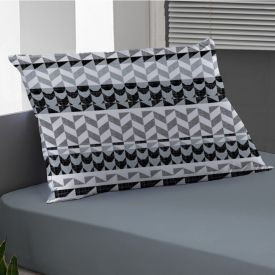 Jogo de Cama Solteiro Malha 100% Algodão Solecasa 2 pçs - Onix Cinza