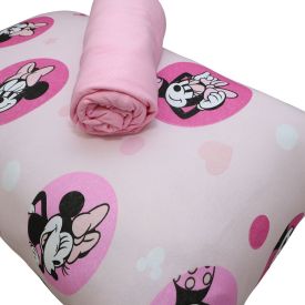 Jogo de Cama Solteiro Malha Estampado Disney - Minnie Star Prisma