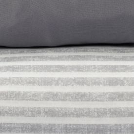 Jogo de Cama Solteiro Napoli Havan Casa 3 Peças - Fabricio Listra Cinza