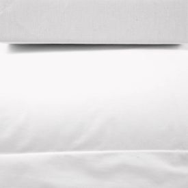 Jogo De Cama Solteiro Percal 200 Fios Buona Fortuna 2 Pçs - Branco Liso