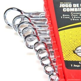 Jogo De Chaves Combinadas 10 Peças Meghazine - Inox
