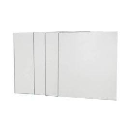 Jogo de Espelho Adesivo Mini Quadrado 20Cm - 4 Peças