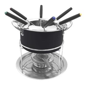 Jogo de Fondue Preto Havan Casa - 11 Peças