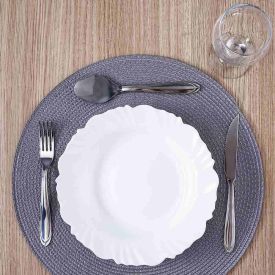 Aparelho De Jantar Opaline Pétala Com Taças Nadir 16 Peças - Branco