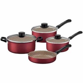 Jogo De Panela Tramontina Califórnia 7 Peças - Bordô