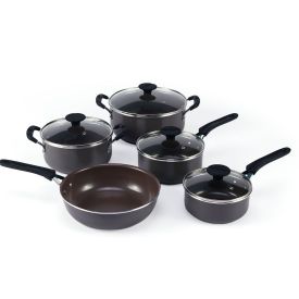 Jogo de Panelas Indução Tunis Tramontina 5 Peças - Marrom