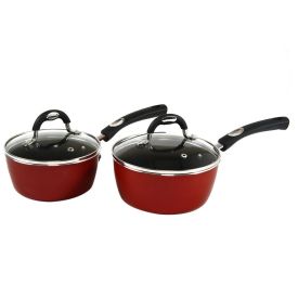 Jogo De Panelas Alumínio Starflon Excellent Mônaco Tramontina 5 Pçs - Vermelho