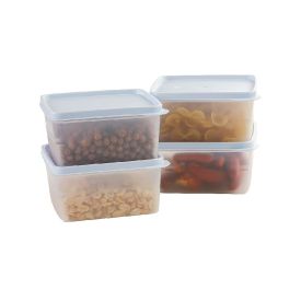 Jogo De Potes Herméticos Essencial Dup 1 Litro - 4 Peças