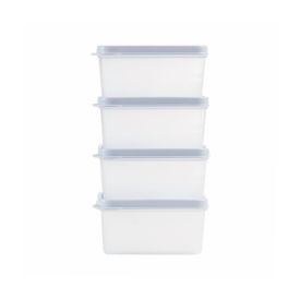 Jogo De Potes Herméticos Essencial Dup 250 Ml - 4 Peças