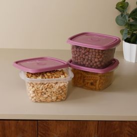 Jogo de Potes Quadrado Sanremo 800Ml 3 Peças - Sortido