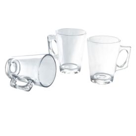 Jogo de Xícaras Casual de Vidro 185Ml Classhome 3 Peças - Transparente