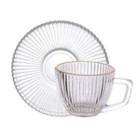 Jogo De Xícaras De Café Com Filete Graffiato Hauskraft - 12 Peças