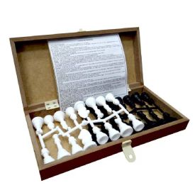 Jogo Xadrez Escolar Caixa Em Madeira Gala - 2907