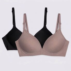 Kit 02 Sutiãs DelRio Em Poliamida Com Bojo