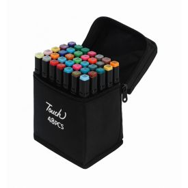 Kit 48 Canetinhas Permanente Touch - Ponta Dupla