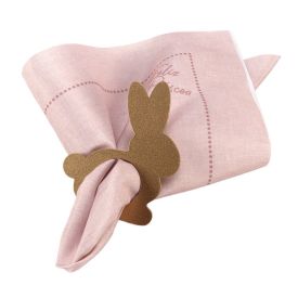 Kit Anel de Guardanapo Páscoa Havan Casa 4 Peças - Coelho Dourado ou Verde