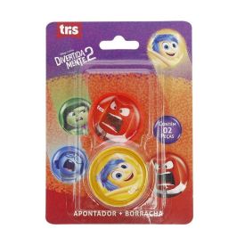 Kit Apontador E Borracha Divertidamente Tris - Sortido