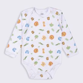 Kit Bebê Body Manga Longa 3 Peças Yoyo Baby Blue Leao