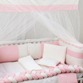 Kit Berço 9 Peças Tiquinho Baby - Rose