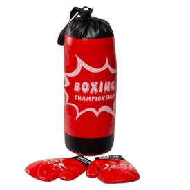 Kit Boxe Saco De Pancadas E Luvas Havan Toys - HBR0204