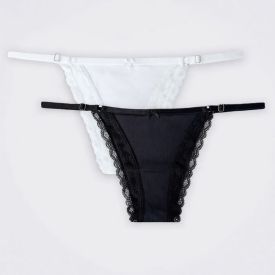 Kit Calcinha De Algodão String 2 Unidades Holla