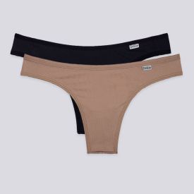 Kit Calcinha DelRio Fio Duplo Com 2 Unidades