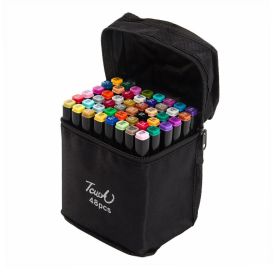 Kit Canetinhas 48 Cores Touch Ponta Dupla - Della Import