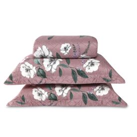 Kit Colcha Casal Estampada Versalhes Havan Casa 3 Peças - Barcelona Rosa Floral