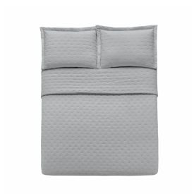 Kit Colcha Casal Requinte Havan Casa - Cinza Gelo