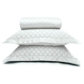 Kit Colcha King 100% Poliéster Havan Casa 3 Pçs - Branco
