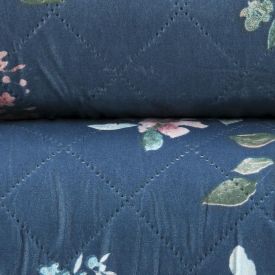 Kit Colcha King Estampada Versalhes 3 Peças Havan Casa - Ravena Azul Floral