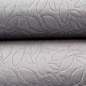 Kit Colcha Queen 100% Poliéster Lisa Versalhes Havan Casa 3 Pçs - Cinza Amianto