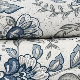 Kit Colcha Queen Versalhes Havan Casa 3 Pçs - Naomi Floral