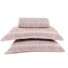 Kit Colcha Queen Estampada Versalhes Havan Casa 3 Pçs - Toledo Rosa Geo