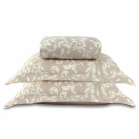 Kit Colcha Queen Estampada Versalhes Havan Casa 3 Peças - Ornamental Bege