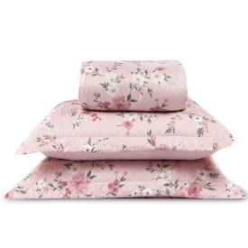 Kit Colcha Queen Versalhes Havan Casa 3 Peças - Floral Rose