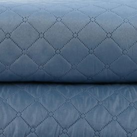 Kit Colcha Queen Versalhes Lisa Havan Casa 3 pçs - Azul