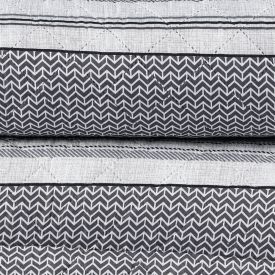 Kit Colcha Solteiro Versalhes Estampada Havan Casa 2 Peças - Geo Cinza