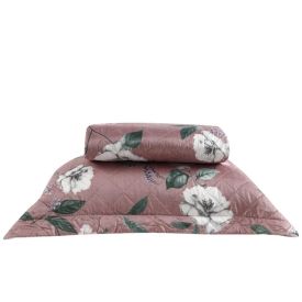 Kit Colcha Solteiro Estampada Versalhes Havan Casa 2 Pçs - Barcelona Rosa Floral