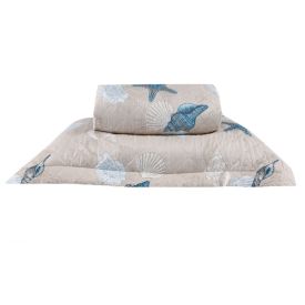 Kit Colcha Solteiro Estampada Versalhes Havan Casa 2 Peças - Oceano